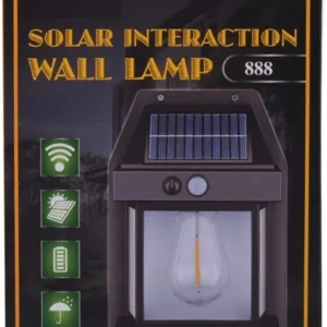 Lampe murale solaire interactive